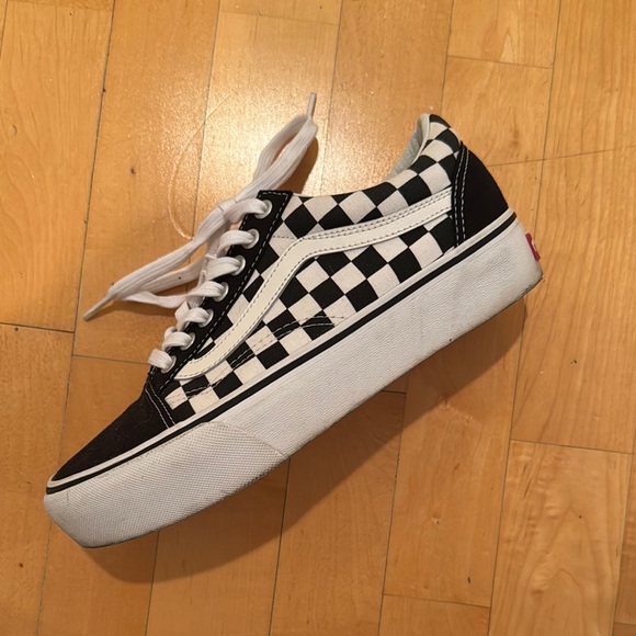 Vans Black and White Checkered Sneakers - Picture 1 of 4